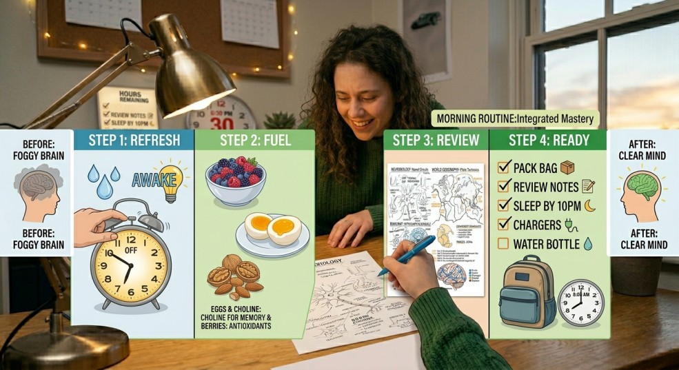 Exam Morning Rituals: How to Avoid Last-Minute Panic and Brain Fog