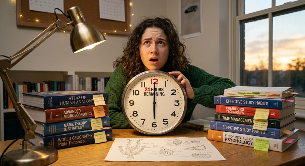 The 24-Hour Emergency Cram Plan: What to Do When You Know Nothing
