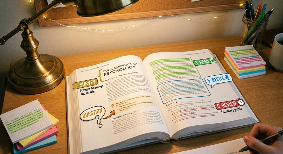 The SQ3R Method: How to Read a Textbook Chapter in Half the Time